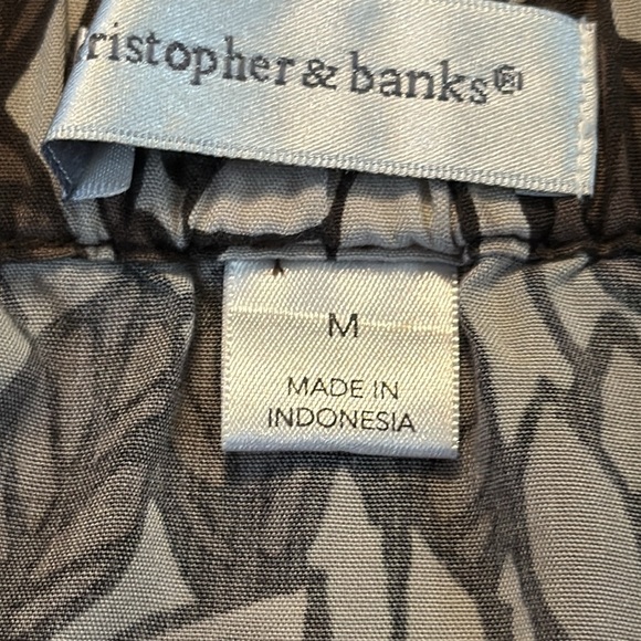 🌹CHRISTOPHER & BANKS BROWN FLORAL MIDI SKIRT - Picture 5 of 6